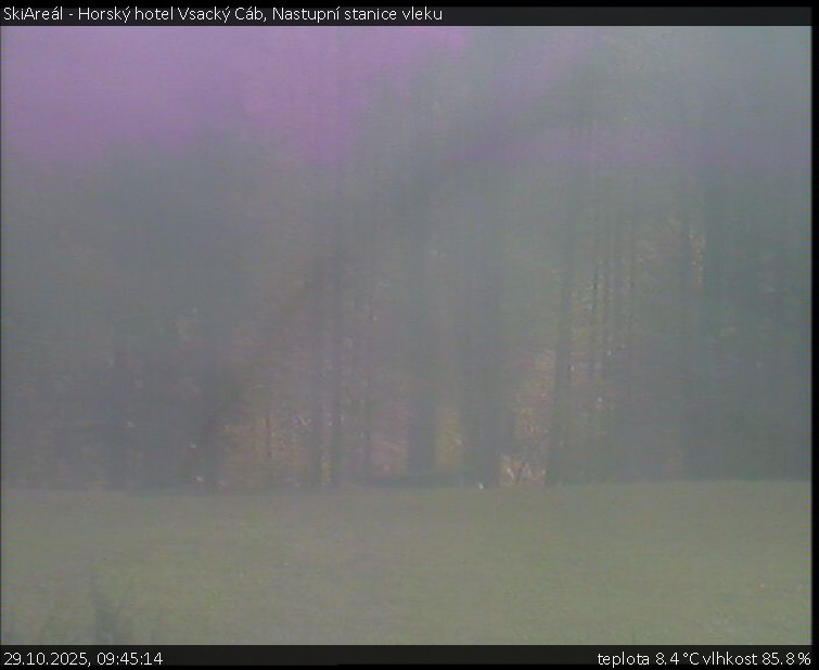 SkiAreál - Horský hotel Vsacký Cáb - Nastupní stanice vleku - 29.10.2025 v 09:45 SkiAreál - Horský hotel Vsacký Cáb - Nastupní stanice vleku - 29.10.2025 v 09:45