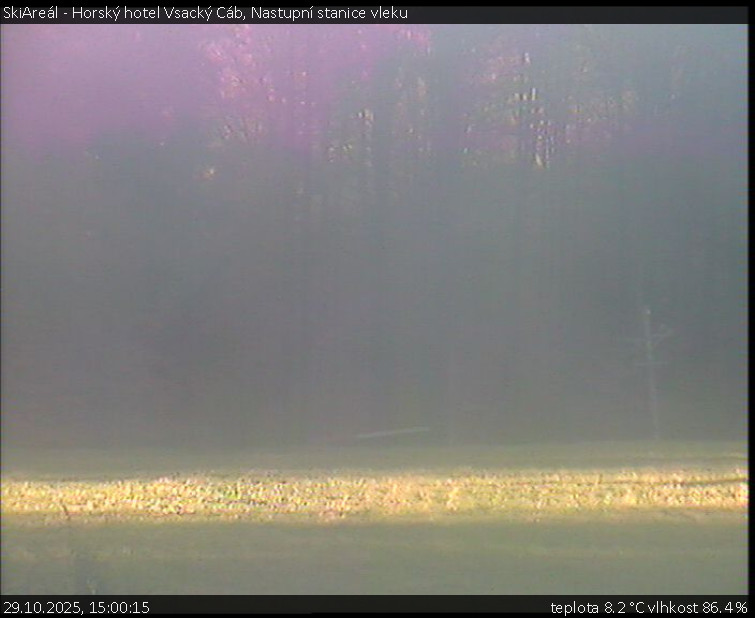 SkiAreál - Horský hotel Vsacký Cáb - Nastupní stanice vleku - 29.10.2025 v 15:00 SkiAreál - Horský hotel Vsacký Cáb - Nastupní stanice vleku - 29.10.2025 v 15:00