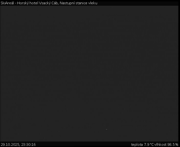 SkiAreál - Horský hotel Vsacký Cáb - Nastupní stanice vleku - 29.10.2025 v 23:30 SkiAreál - Horský hotel Vsacký Cáb - Nastupní stanice vleku - 29.10.2025 v 23:30