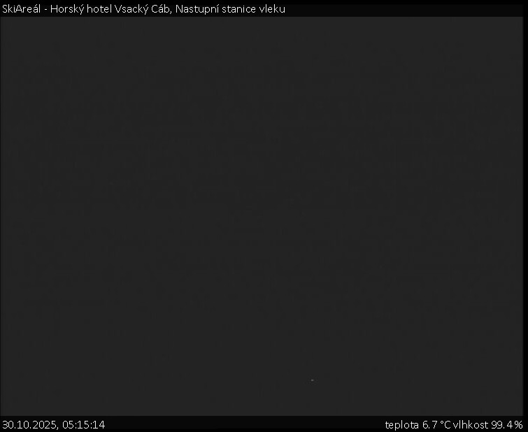 SkiAreál - Horský hotel Vsacký Cáb - Nastupní stanice vleku - 30.10.2025 v 05:15 SkiAreál - Horský hotel Vsacký Cáb - Nastupní stanice vleku - 30.10.2025 v 05:15