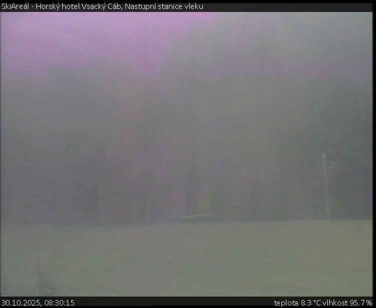 SkiAreál - Horský hotel Vsacký Cáb - Nastupní stanice vleku - 30.10.2025 v 08:30 SkiAreál - Horský hotel Vsacký Cáb - Nastupní stanice vleku - 30.10.2025 v 08:30