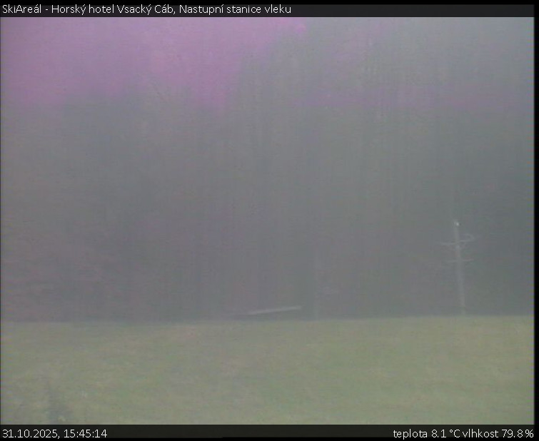 SkiAreál - Horský hotel Vsacký Cáb - Nastupní stanice vleku - 31.10.2025 v 15:45 SkiAreál - Horský hotel Vsacký Cáb - Nastupní stanice vleku - 31.10.2025 v 15:45