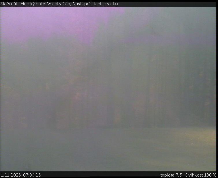 SkiAreál - Horský hotel Vsacký Cáb - Nastupní stanice vleku - 1.11.2025 v 07:30 SkiAreál - Horský hotel Vsacký Cáb - Nastupní stanice vleku - 1.11.2025 v 07:30