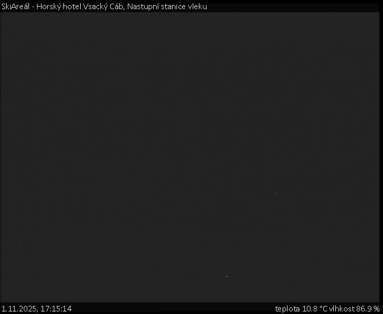 SkiAreál - Horský hotel Vsacký Cáb - Nastupní stanice vleku - 1.11.2025 v 17:15 SkiAreál - Horský hotel Vsacký Cáb - Nastupní stanice vleku - 1.11.2025 v 17:15