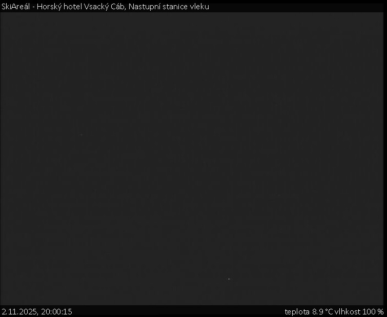 SkiAreál - Horský hotel Vsacký Cáb - Nastupní stanice vleku - 2.11.2025 v 20:00 SkiAreál - Horský hotel Vsacký Cáb - Nastupní stanice vleku - 2.11.2025 v 20:00