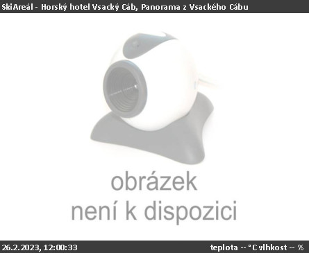 SkiAreál - Horský hotel Vsacký Cáb - Panorama z Vsackého Cábu - 26.2.2023 v 12:00