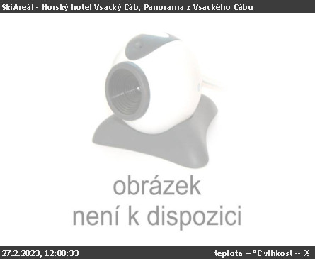 SkiAreál - Horský hotel Vsacký Cáb - Panorama z Vsackého Cábu - 27.2.2023 v 12:00