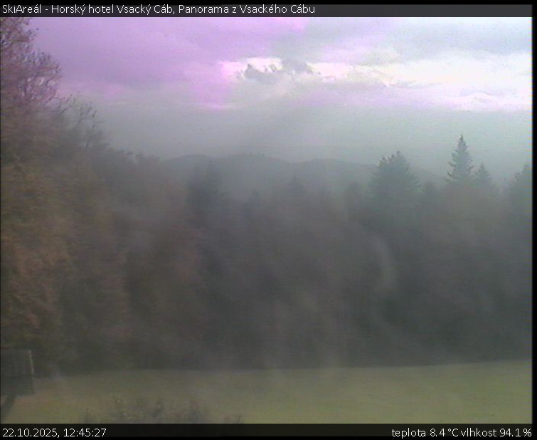 SkiAreál - Horský hotel Vsacký Cáb - Panorama z Vsackého Cábu - 22.10.2025 v 12:45 SkiAreál - Horský hotel Vsacký Cáb - Panorama z Vsackého Cábu - 22.10.2025 v 12:45