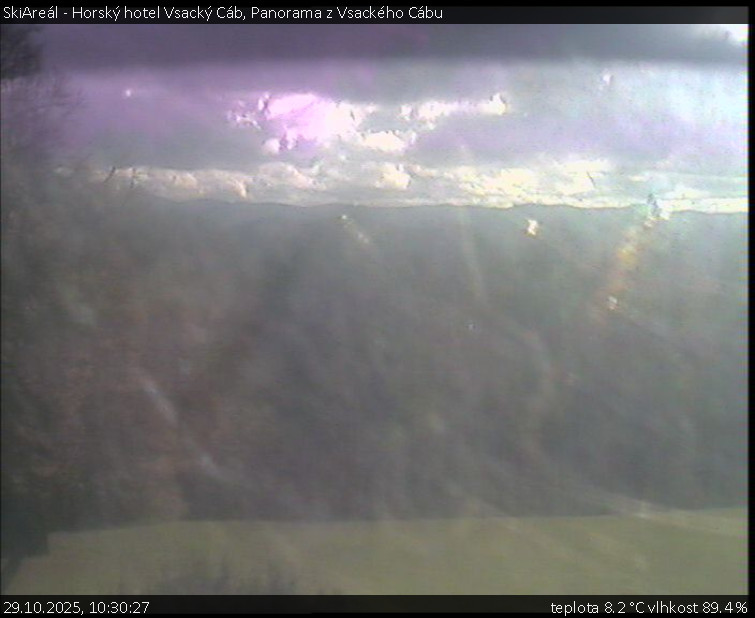 SkiAreál - Horský hotel Vsacký Cáb - Panorama z Vsackého Cábu - 29.10.2025 v 10:30 SkiAreál - Horský hotel Vsacký Cáb - Panorama z Vsackého Cábu - 29.10.2025 v 10:30