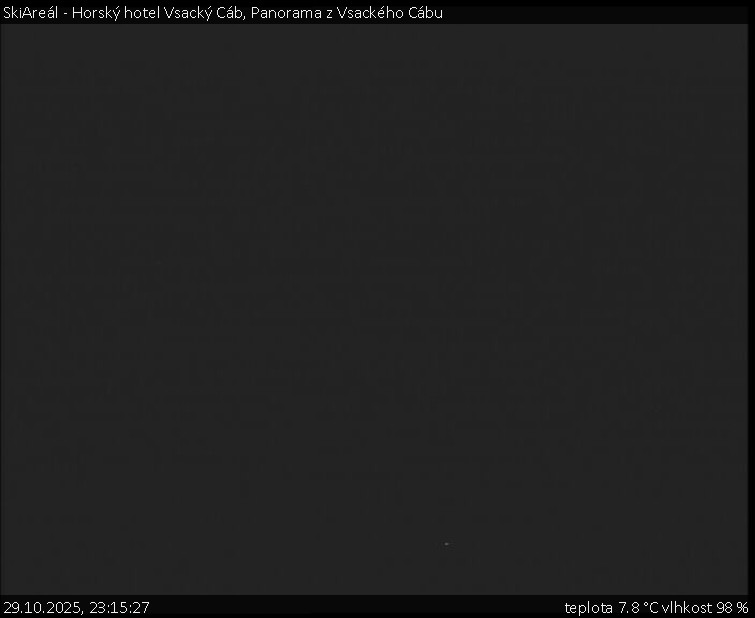 SkiAreál - Horský hotel Vsacký Cáb - Panorama z Vsackého Cábu - 29.10.2025 v 23:15 SkiAreál - Horský hotel Vsacký Cáb - Panorama z Vsackého Cábu - 29.10.2025 v 23:15