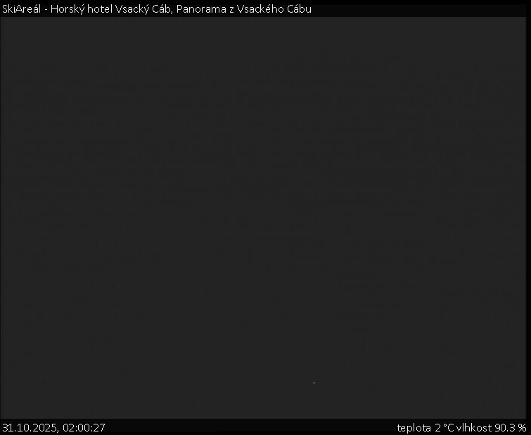 SkiAreál - Horský hotel Vsacký Cáb - Panorama z Vsackého Cábu - 31.10.2025 v 02:00 SkiAreál - Horský hotel Vsacký Cáb - Panorama z Vsackého Cábu - 31.10.2025 v 02:00