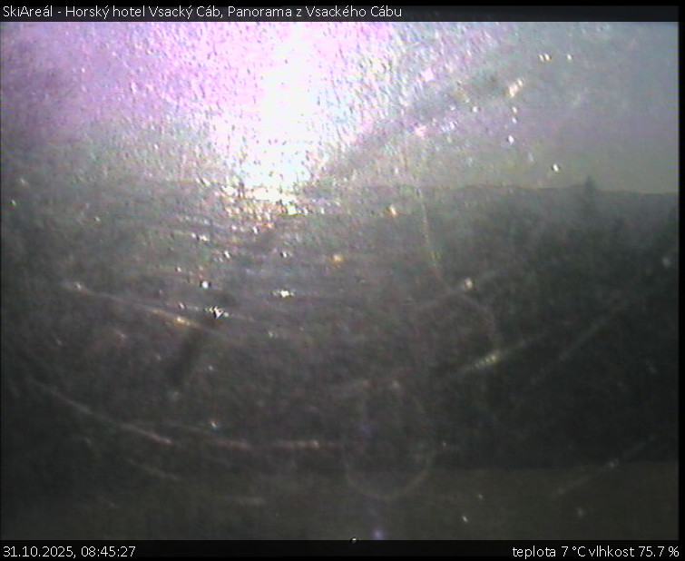 SkiAreál - Horský hotel Vsacký Cáb - Panorama z Vsackého Cábu - 31.10.2025 v 08:45 SkiAreál - Horský hotel Vsacký Cáb - Panorama z Vsackého Cábu - 31.10.2025 v 08:45