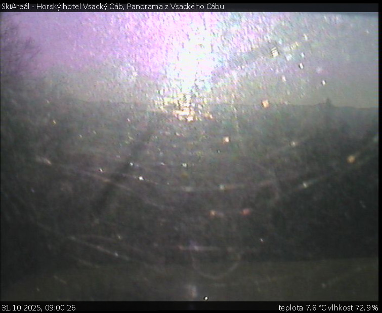 SkiAreál - Horský hotel Vsacký Cáb - Panorama z Vsackého Cábu - 31.10.2025 v 09:00 SkiAreál - Horský hotel Vsacký Cáb - Panorama z Vsackého Cábu - 31.10.2025 v 09:00
