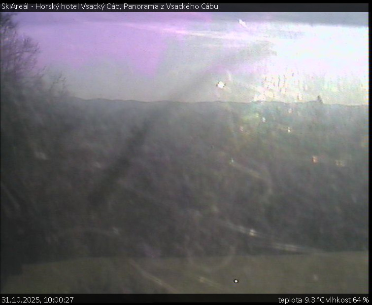 SkiAreál - Horský hotel Vsacký Cáb - Panorama z Vsackého Cábu - 31.10.2025 v 10:00 SkiAreál - Horský hotel Vsacký Cáb - Panorama z Vsackého Cábu - 31.10.2025 v 10:00