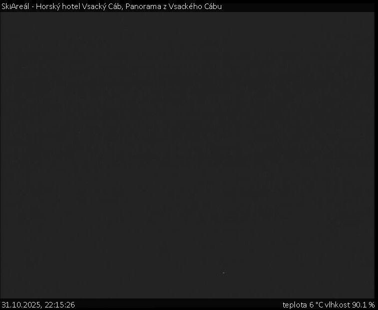 SkiAreál - Horský hotel Vsacký Cáb - Panorama z Vsackého Cábu - 31.10.2025 v 22:15 SkiAreál - Horský hotel Vsacký Cáb - Panorama z Vsackého Cábu - 31.10.2025 v 22:15