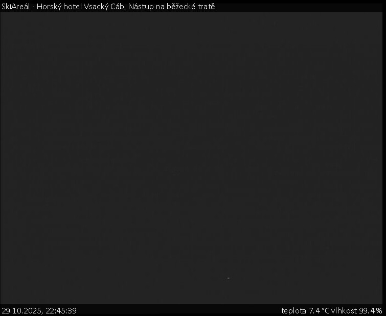 SkiAreál - Horský hotel Vsacký Cáb - Nástup na běžecké tratě - 29.10.2025 v 22:45 SkiAreál - Horský hotel Vsacký Cáb - Nástup na běžecké tratě - 29.10.2025 v 22:45
