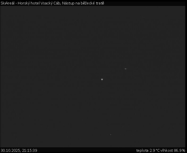 SkiAreál - Horský hotel Vsacký Cáb - Nástup na běžecké tratě - 30.10.2025 v 21:15 SkiAreál - Horský hotel Vsacký Cáb - Nástup na běžecké tratě - 30.10.2025 v 21:15