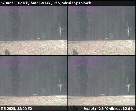SkiAreál - Horský hotel Vsacký Cáb - Sdružený snímek - 5.3.2023 v 12:00