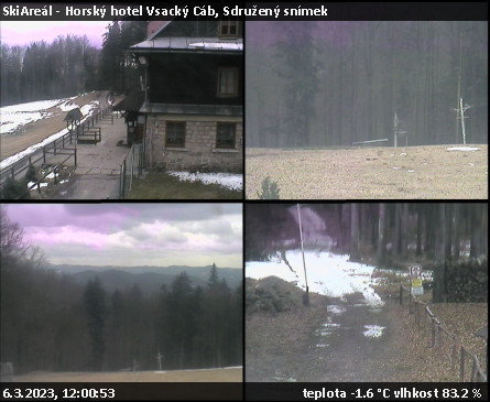 SkiAreál - Horský hotel Vsacký Cáb - Sdružený snímek - 6.3.2023 v 12:00