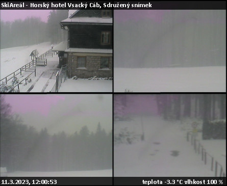 SkiAreál - Horský hotel Vsacký Cáb - Sdružený snímek - 11.3.2023 v 12:00