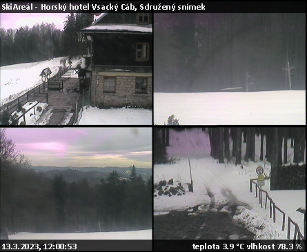 SkiAreál - Horský hotel Vsacký Cáb - Sdružený snímek - 13.3.2023 v 12:00