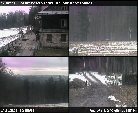 SkiAreál - Horský hotel Vsacký Cáb - Sdružený snímek - 14.3.2023 v 12:00
