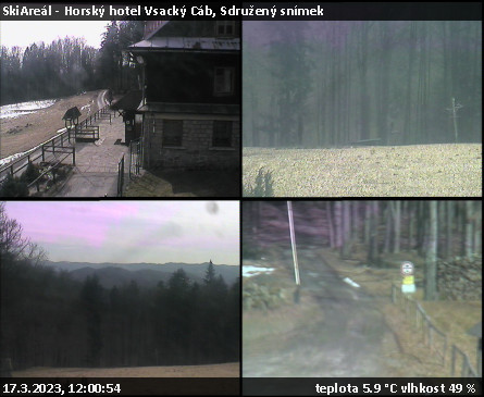 SkiAreál - Horský hotel Vsacký Cáb - Sdružený snímek - 17.3.2023 v 12:00