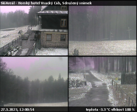 SkiAreál - Horský hotel Vsacký Cáb - Sdružený snímek - 27.3.2023 v 12:00