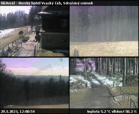 SkiAreál - Horský hotel Vsacký Cáb - Sdružený snímek - 29.3.2023 v 12:00