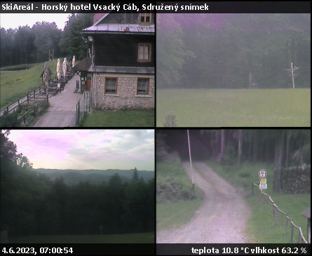 SkiAreál - Horský hotel Vsacký Cáb - Sdružený snímek - 4.6.2023 v 07:00