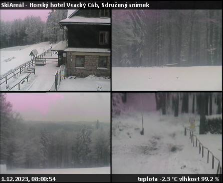 SkiAreál - Horský hotel Vsacký Cáb - Sdružený snímek - 1.12.2023 v 08:00