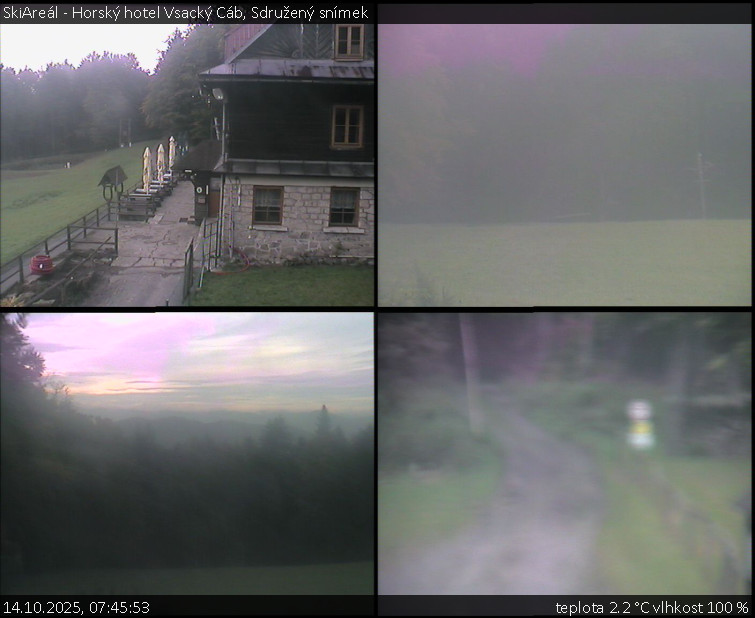 SkiAreál - Horský hotel Vsacký Cáb - Sdružený snímek - 14.10.2025 v 07:45 SkiAreál - Horský hotel Vsacký Cáb - Sdružený snímek - 14.10.2025 v 07:45