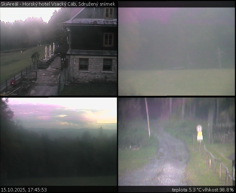 SkiAreál - Horský hotel Vsacký Cáb - Sdružený snímek - 15.10.2025 v 17:45 SkiAreál - Horský hotel Vsacký Cáb - Sdružený snímek - 15.10.2025 v 17:45