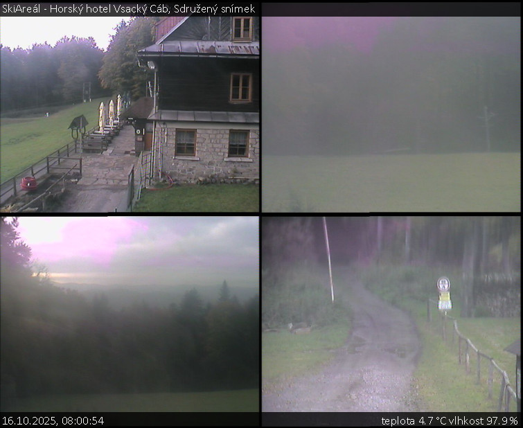 SkiAreál - Horský hotel Vsacký Cáb - Sdružený snímek - 16.10.2025 v 08:00 SkiAreál - Horský hotel Vsacký Cáb - Sdružený snímek - 16.10.2025 v 08:00