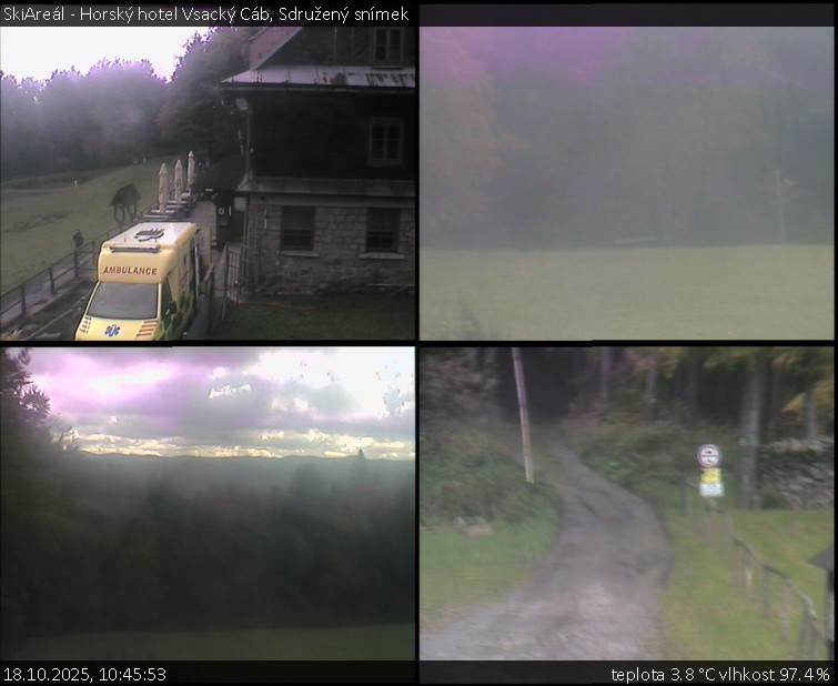 SkiAreál - Horský hotel Vsacký Cáb - Sdružený snímek - 18.10.2025 v 10:45 SkiAreál - Horský hotel Vsacký Cáb - Sdružený snímek - 18.10.2025 v 10:45