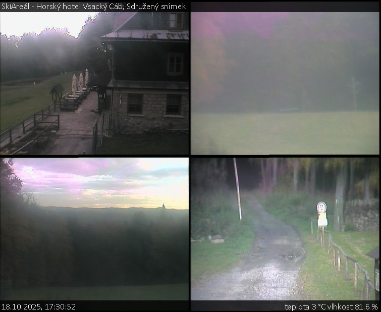 SkiAreál - Horský hotel Vsacký Cáb - Sdružený snímek - 18.10.2025 v 17:30 SkiAreál - Horský hotel Vsacký Cáb - Sdružený snímek - 18.10.2025 v 17:30