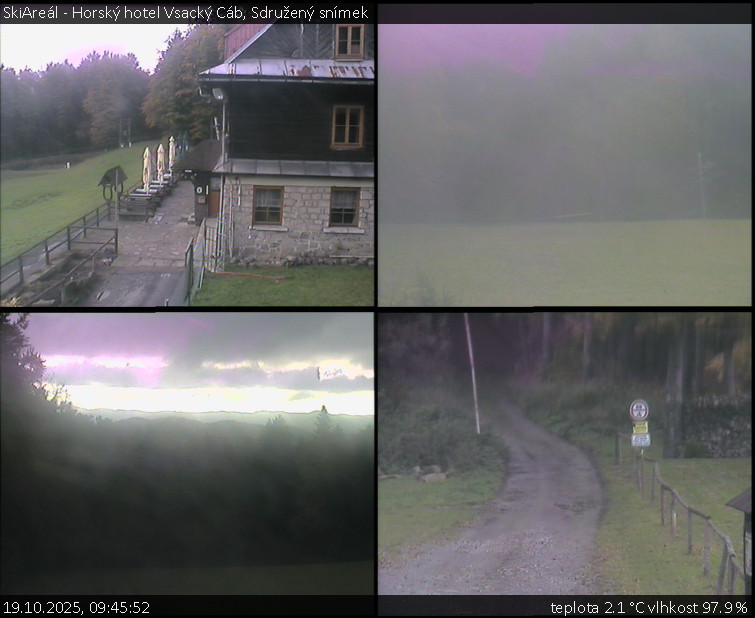 SkiAreál - Horský hotel Vsacký Cáb - Sdružený snímek - 19.10.2025 v 09:45 SkiAreál - Horský hotel Vsacký Cáb - Sdružený snímek - 19.10.2025 v 09:45