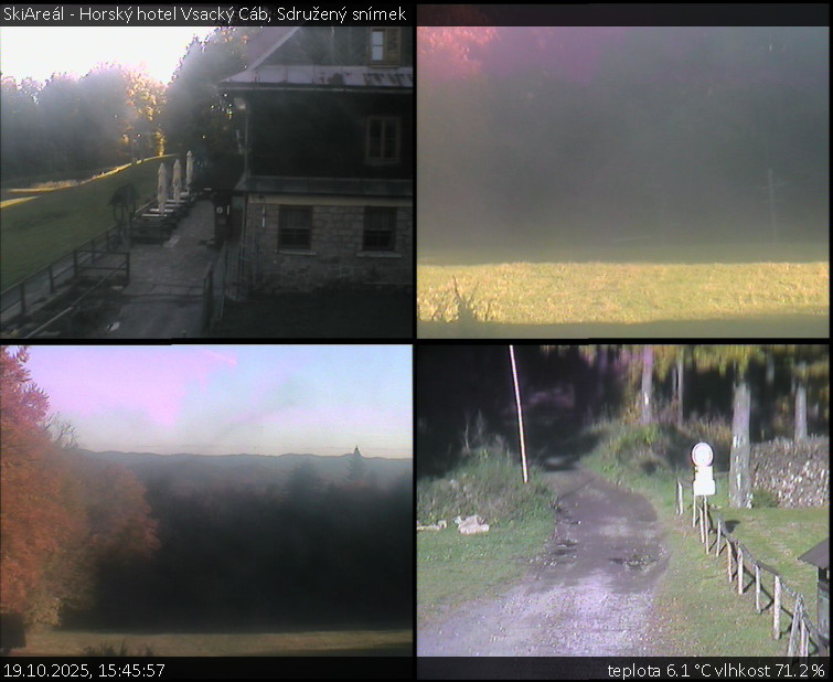 SkiAreál - Horský hotel Vsacký Cáb - Sdružený snímek - 19.10.2025 v 15:45 SkiAreál - Horský hotel Vsacký Cáb - Sdružený snímek - 19.10.2025 v 15:45