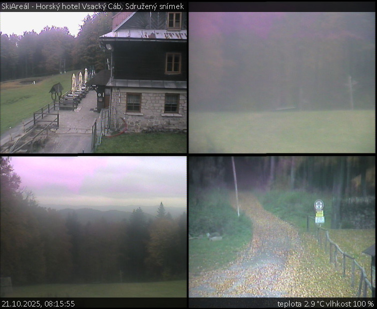 SkiAreál - Horský hotel Vsacký Cáb - Sdružený snímek - 21.10.2025 v 08:15 SkiAreál - Horský hotel Vsacký Cáb - Sdružený snímek - 21.10.2025 v 08:15