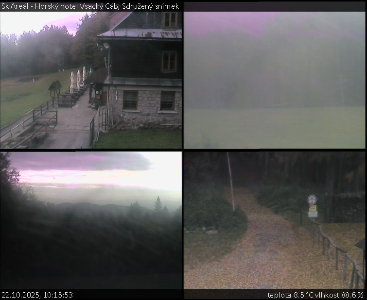 SkiAreál - Horský hotel Vsacký Cáb - Sdružený snímek - 22.10.2025 v 10:15 SkiAreál - Horský hotel Vsacký Cáb - Sdružený snímek - 22.10.2025 v 10:15