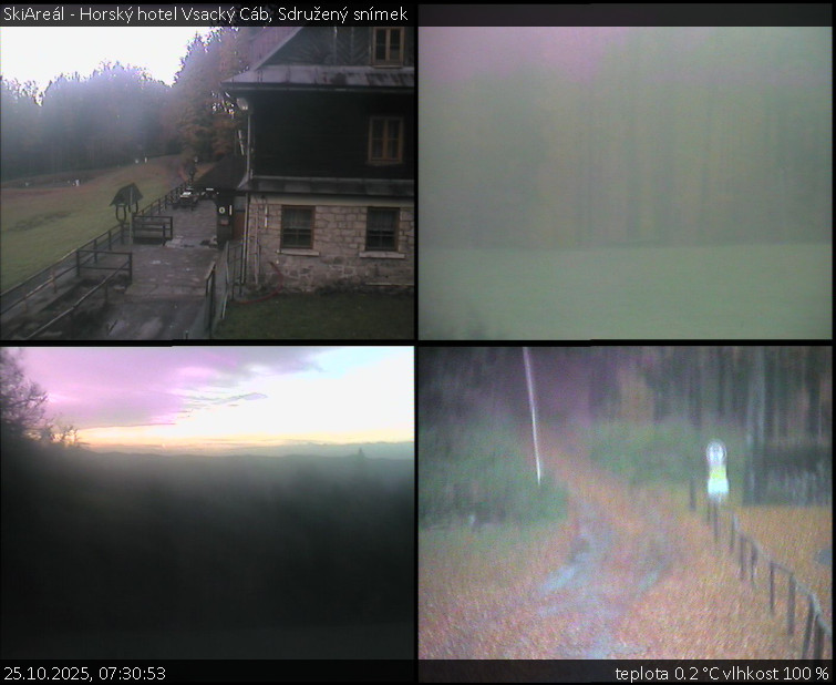 SkiAreál - Horský hotel Vsacký Cáb - Sdružený snímek - 25.10.2025 v 07:30 SkiAreál - Horský hotel Vsacký Cáb - Sdružený snímek - 25.10.2025 v 07:30
