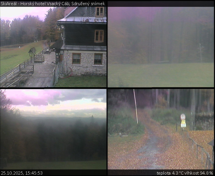 SkiAreál - Horský hotel Vsacký Cáb - Sdružený snímek - 25.10.2025 v 15:45 SkiAreál - Horský hotel Vsacký Cáb - Sdružený snímek - 25.10.2025 v 15:45
