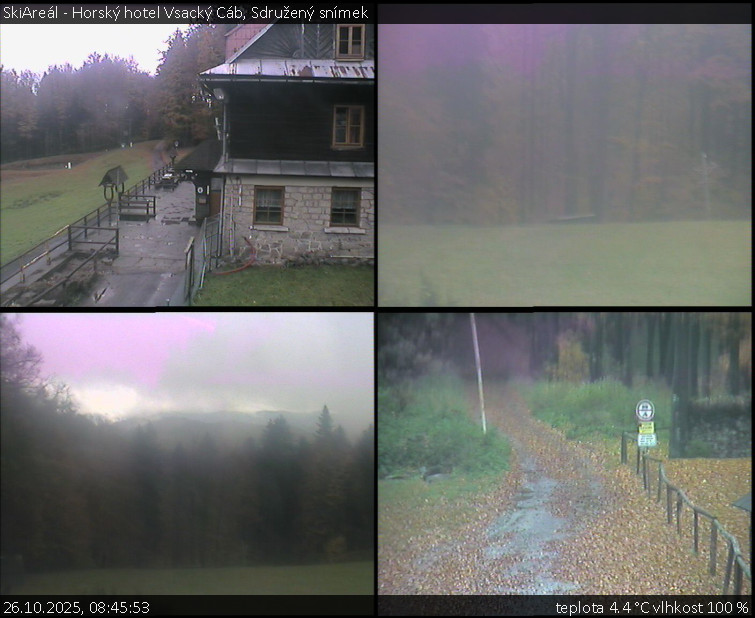 SkiAreál - Horský hotel Vsacký Cáb - Sdružený snímek - 26.10.2025 v 08:45 SkiAreál - Horský hotel Vsacký Cáb - Sdružený snímek - 26.10.2025 v 08:45