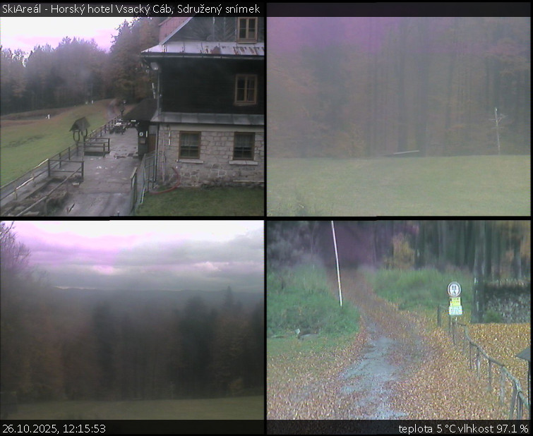SkiAreál - Horský hotel Vsacký Cáb - Sdružený snímek - 26.10.2025 v 12:15 SkiAreál - Horský hotel Vsacký Cáb - Sdružený snímek - 26.10.2025 v 12:15