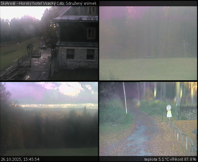 SkiAreál - Horský hotel Vsacký Cáb - Sdružený snímek - 26.10.2025 v 15:45 SkiAreál - Horský hotel Vsacký Cáb - Sdružený snímek - 26.10.2025 v 15:45