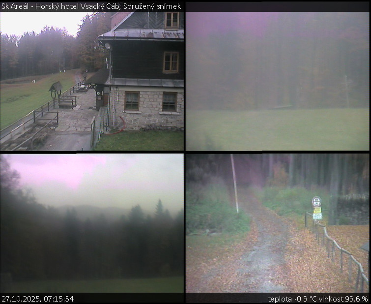 SkiAreál - Horský hotel Vsacký Cáb - Sdružený snímek - 27.10.2025 v 07:15 SkiAreál - Horský hotel Vsacký Cáb - Sdružený snímek - 27.10.2025 v 07:15