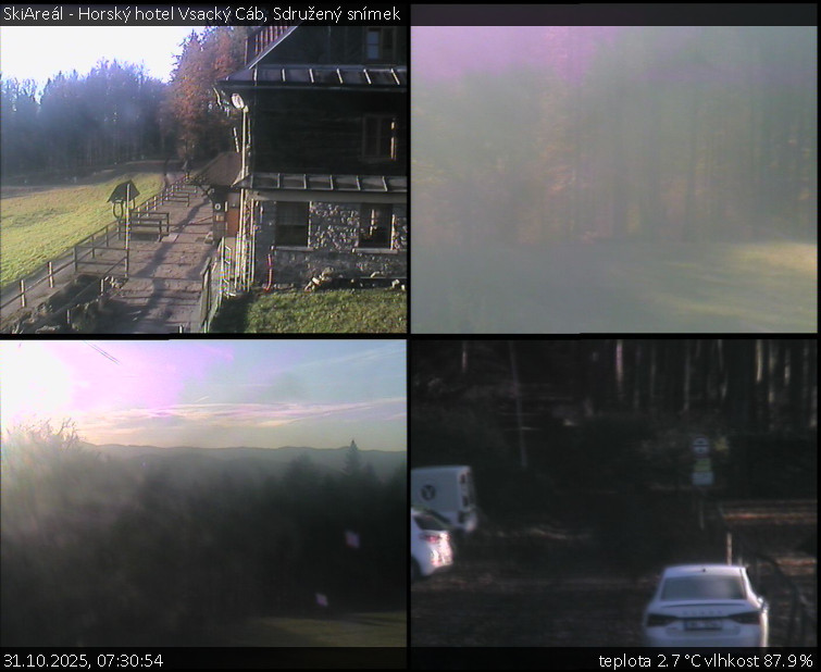 SkiAreál - Horský hotel Vsacký Cáb - Sdružený snímek - 31.10.2025 v 07:30 SkiAreál - Horský hotel Vsacký Cáb - Sdružený snímek - 31.10.2025 v 07:30