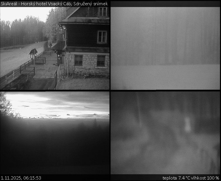 SkiAreál - Horský hotel Vsacký Cáb - Sdružený snímek - 1.11.2025 v 06:15 SkiAreál - Horský hotel Vsacký Cáb - Sdružený snímek - 1.11.2025 v 06:15