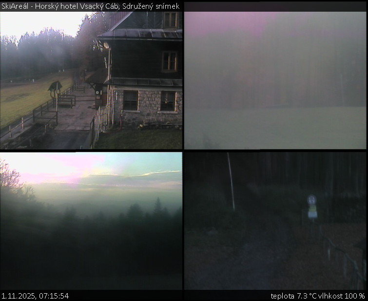 SkiAreál - Horský hotel Vsacký Cáb - Sdružený snímek - 1.11.2025 v 07:15 SkiAreál - Horský hotel Vsacký Cáb - Sdružený snímek - 1.11.2025 v 07:15