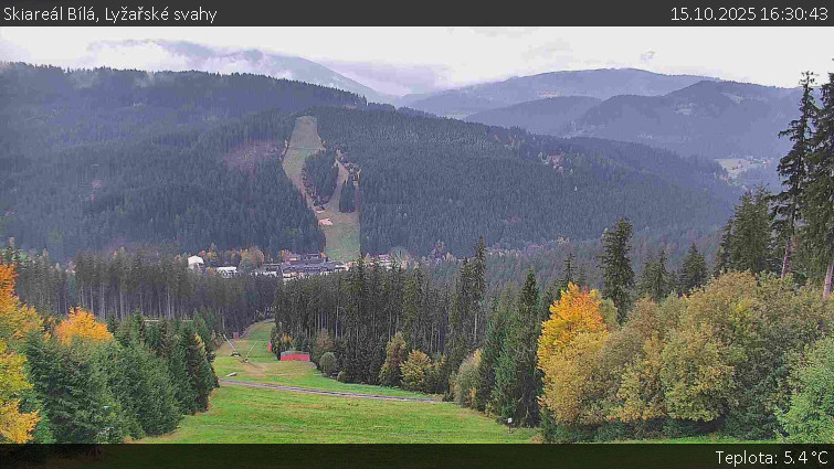 Skiareál Bílá - Lyžařské svahy - 15.10.2025 v 16:30 Skiareál Bílá - Lyžařské svahy - 15.10.2025 v 16:30